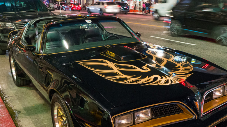 Smokey and the bandit replica Trans Am parked on street