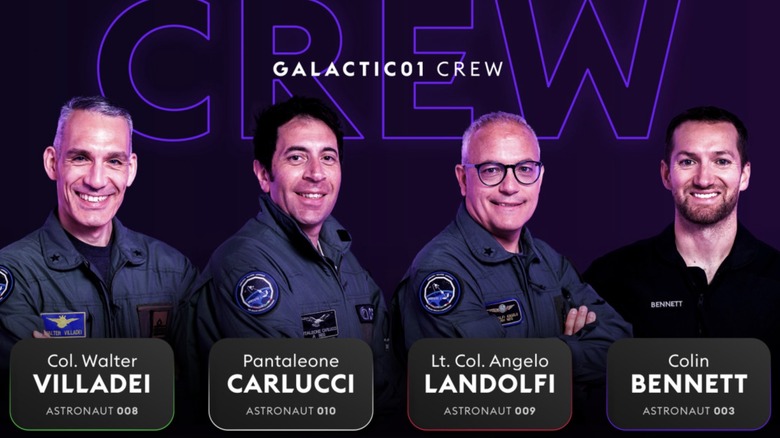 Galactic 01 crewmembers