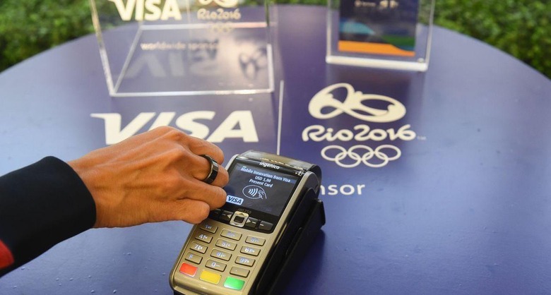Visa payment ring makes wireless NFC payments at Rio Olympics
