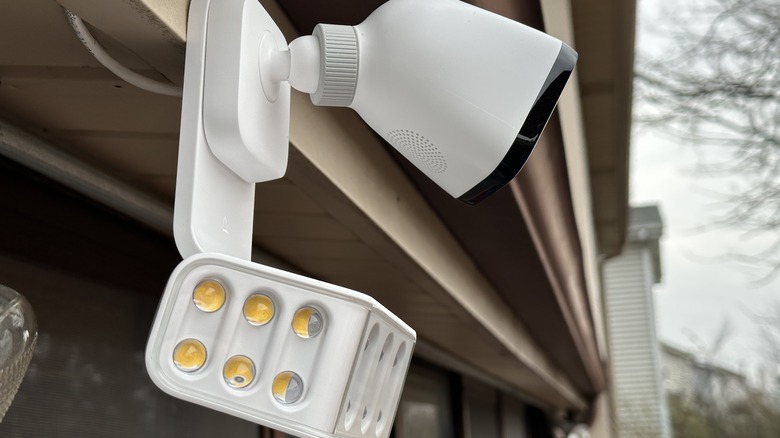 Outdoor camera and spotlight