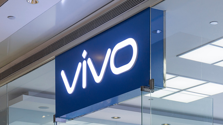 Vivo logo seen outside a store.