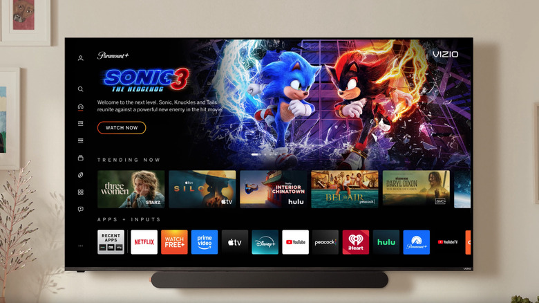 Vizio TV on wall