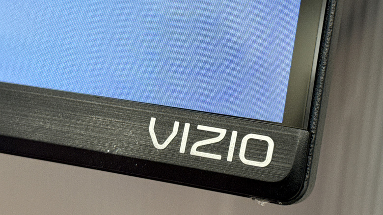 Vizio logo on TV