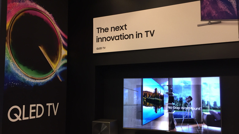QLED TV display