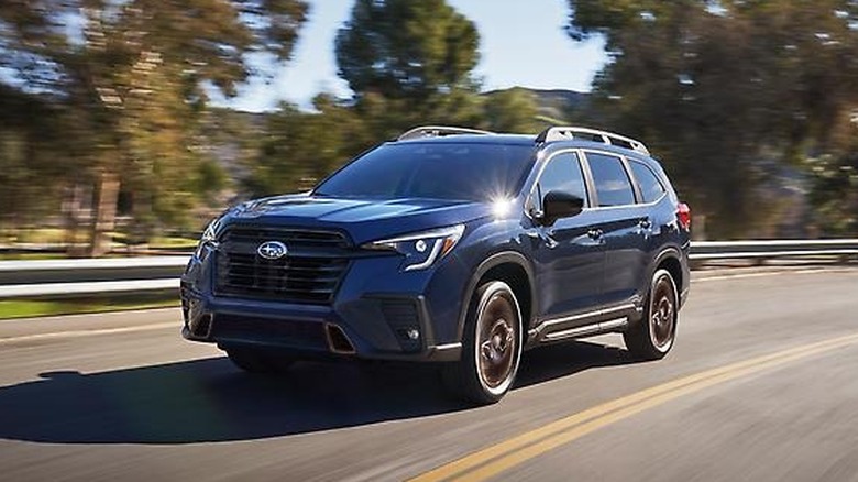 Subaru Ascent SUV driving on highway