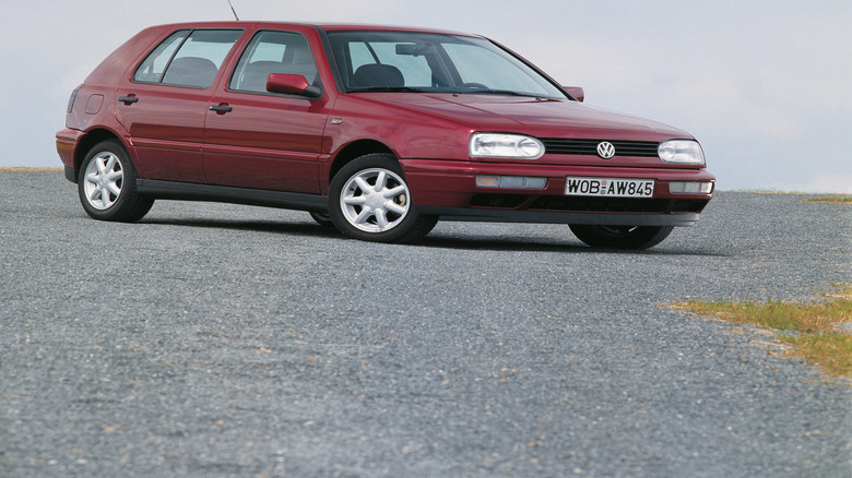 Red VW Golf Mk3