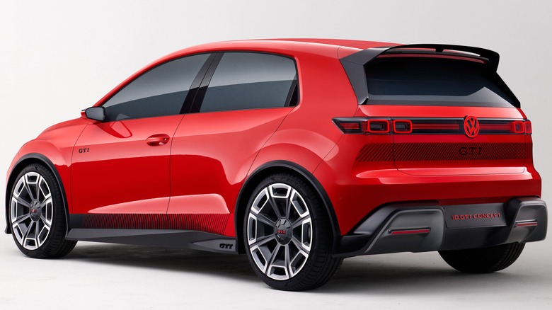Rear of EV Golf GTI
