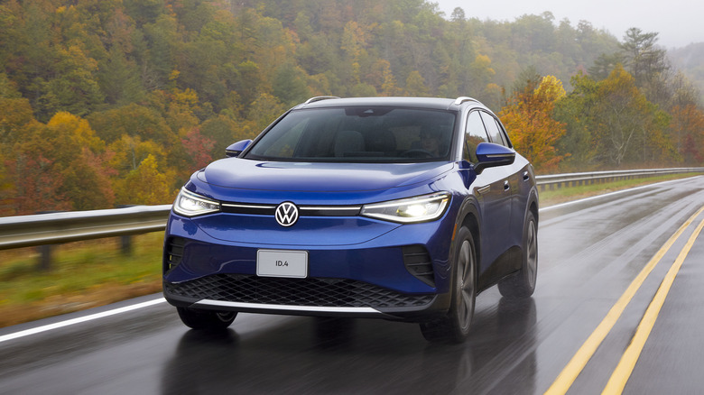VW ID.4 road driving