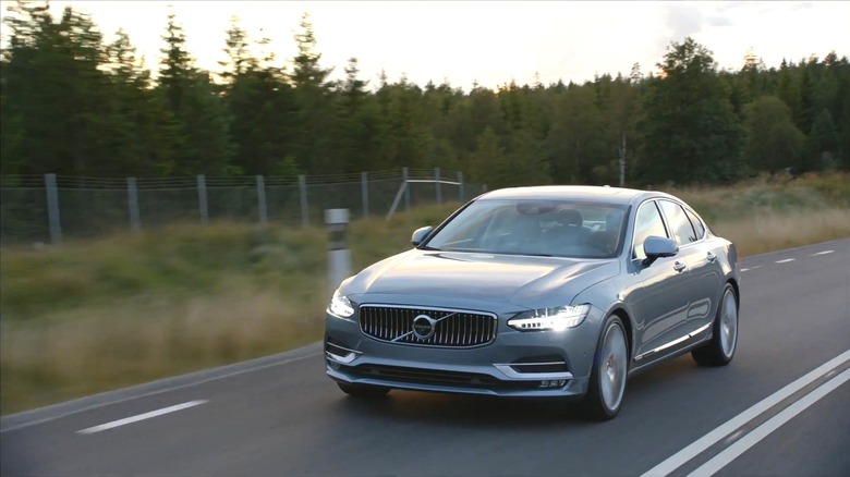 A Volvo S90 in the late 2010's with PowerPulse technology
