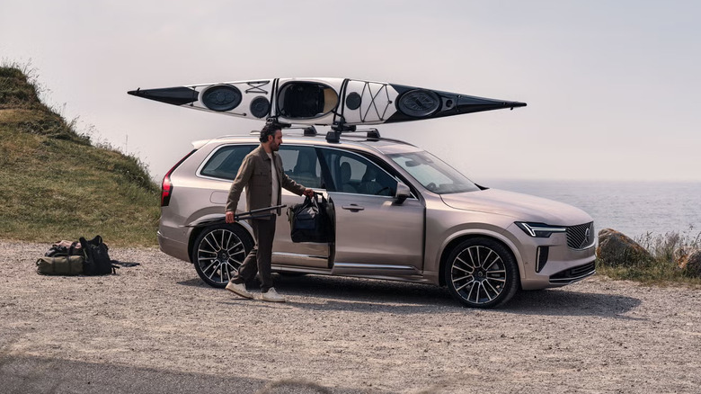 A man loads into a 2026 Volvo XC90