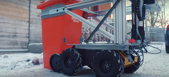 Volvo's drone-guided garbage-lifting robot is now a working prototype