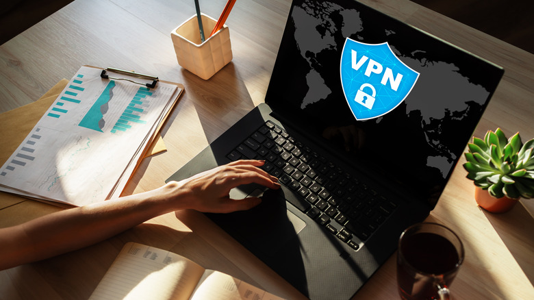 VPN client on laptop