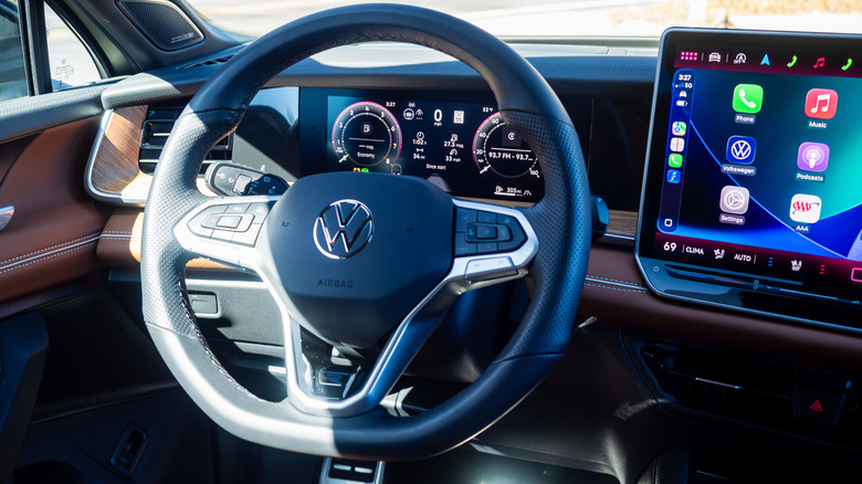 2026 Volkswagen Tiguan SEL R-Line Turbo dashboard and steering wheel