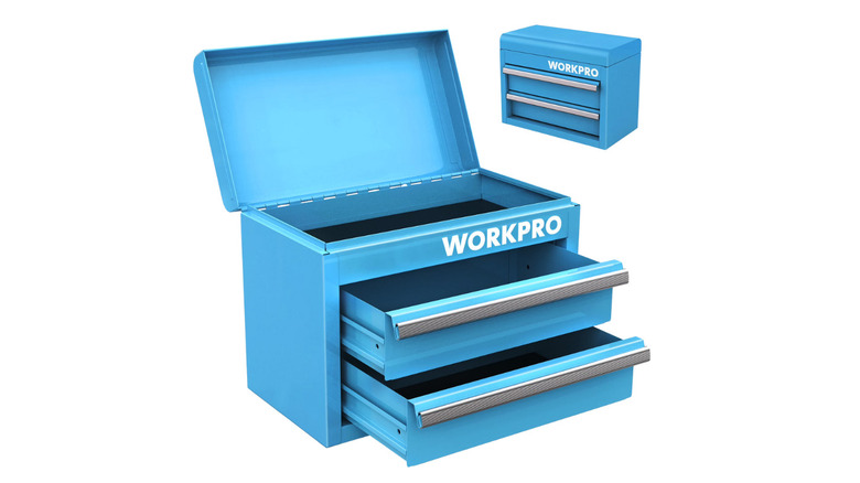 The Workpro mini metal tool box