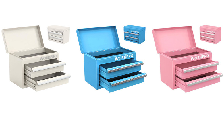 The Workpro mini metal tool box