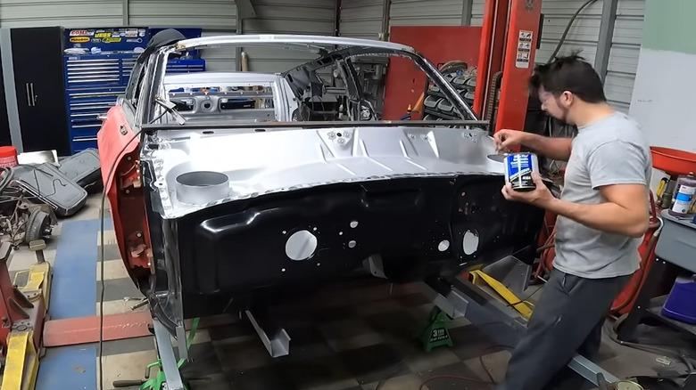 sealing the new 1967 mustang recreation against rust