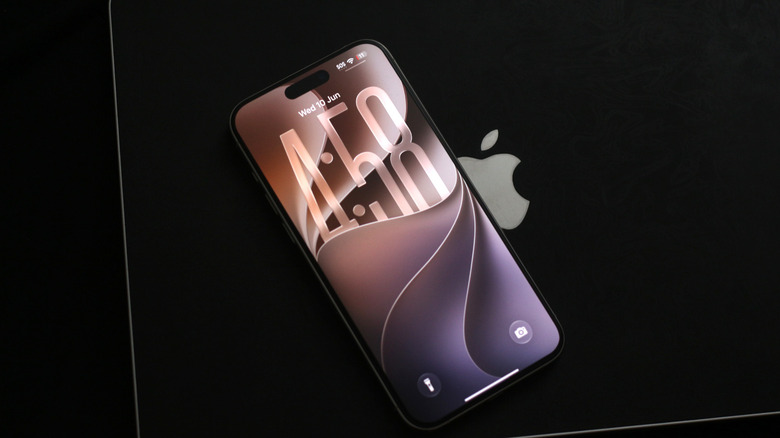 iPhone with the new iOS 27 wallpaper