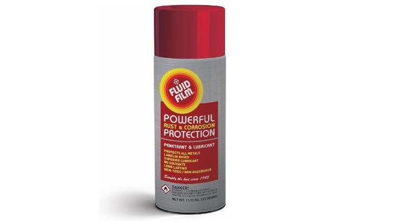 Fluid Film can on white background