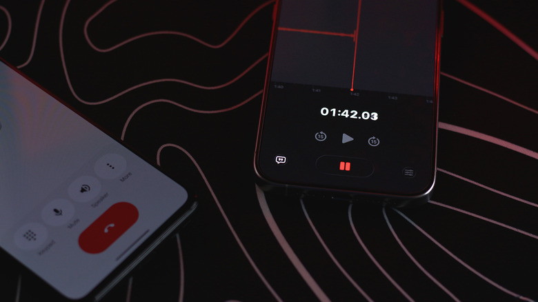 Recording a phone call using another phone