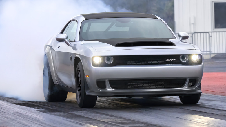 Dodge Challenger SRT Demon 170 at drag strip