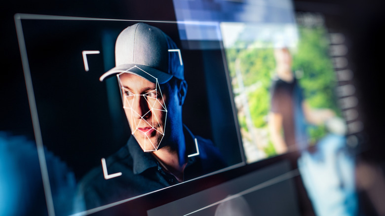 An example of a deepfake picture with tracking points