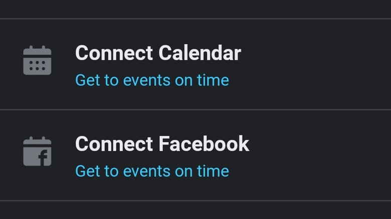 Waze Connect Calendar screenshot