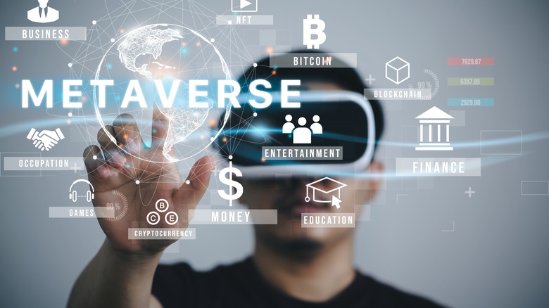 Person using VR headset