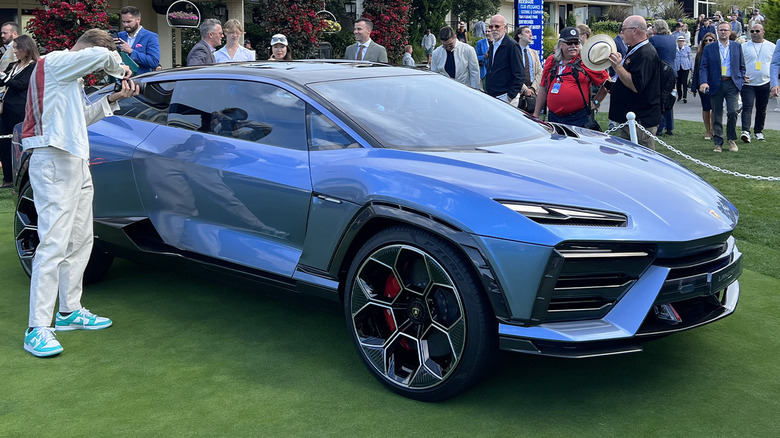 Lamborghini Lanzador Concept Car at Pebble Beach front three quarters