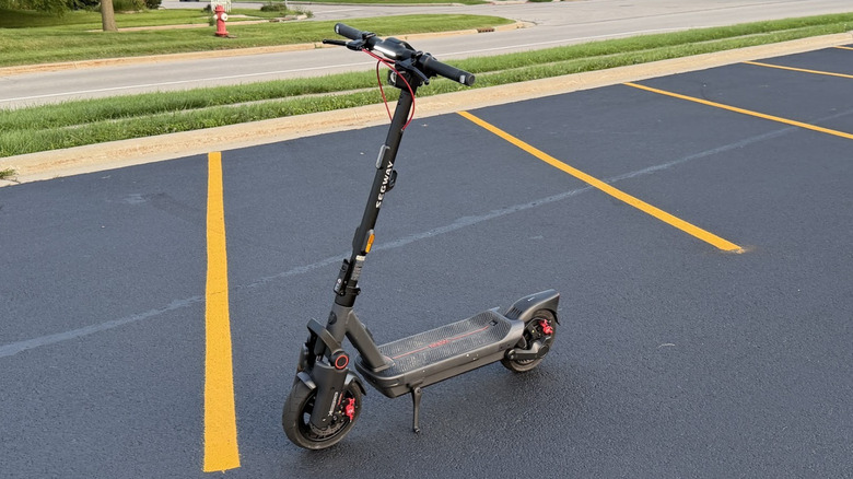 Segway Max G3 Plus in a parking lot