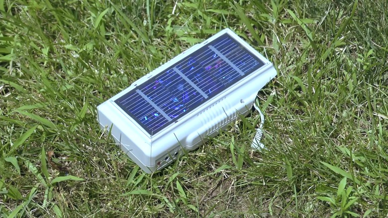 game boy solar charger battery grass
