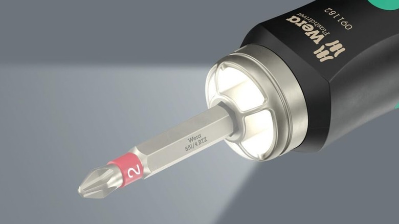 Close-up of Wera Flashdriver with Phillips Bit