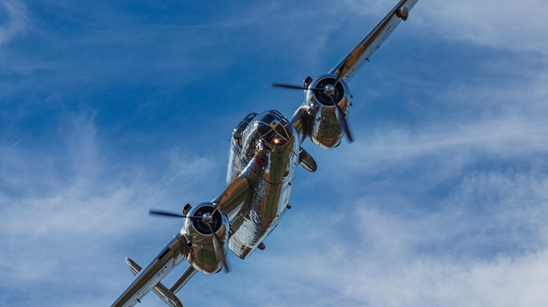 B24 Bomber cruising at altitude