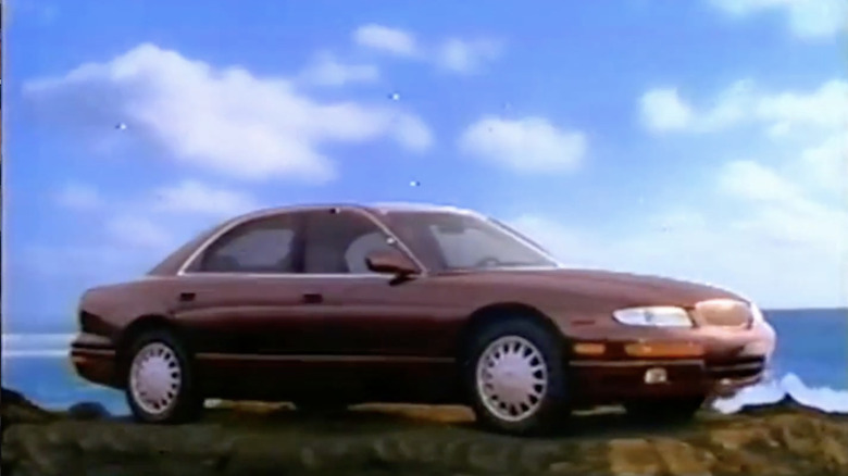 a red amati 1000 from a mazda promo video