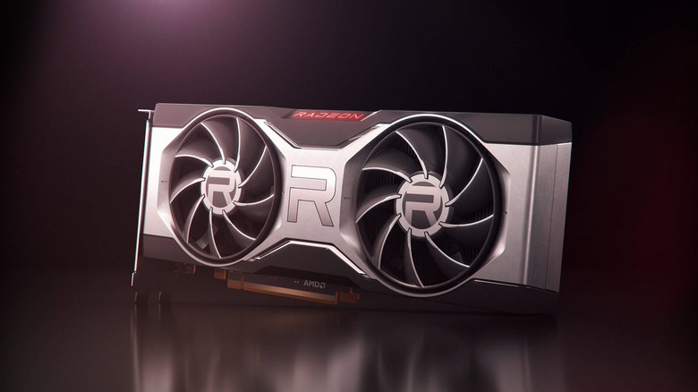 A picture of a radeon 6700 xt from the company gigabyte