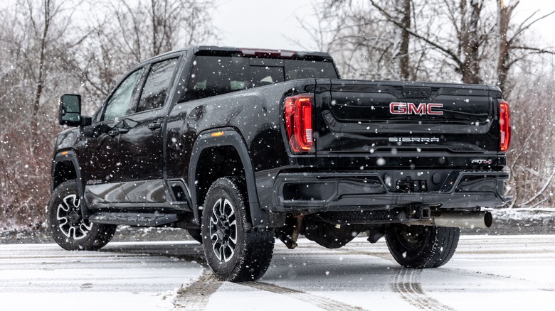 GMC Sierra pickup rear end