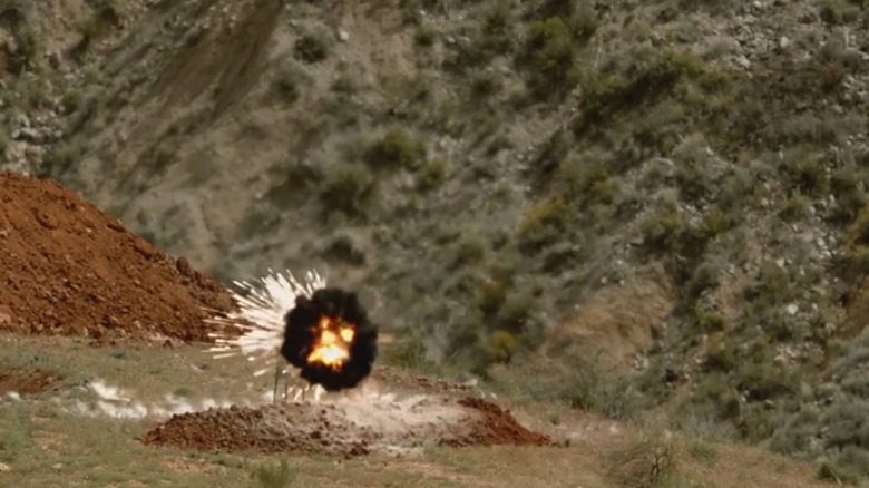 A Bushmaster II firing programmable Mk310 airburst