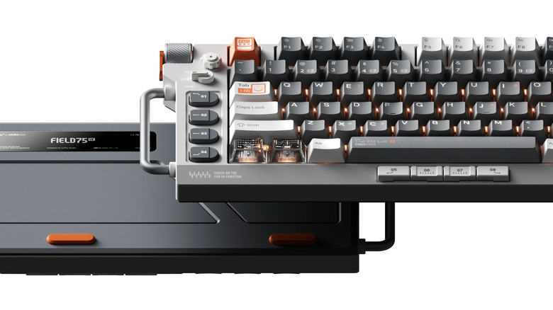 Nuphy Field75 Hall effect keyboard top and bottom view