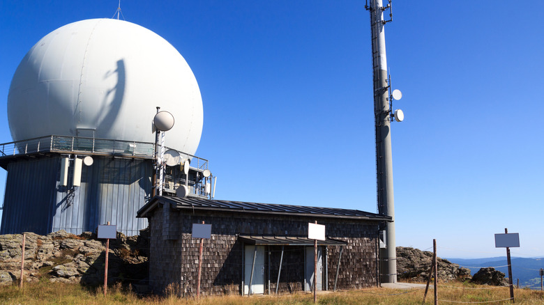 A radar facility with a radome