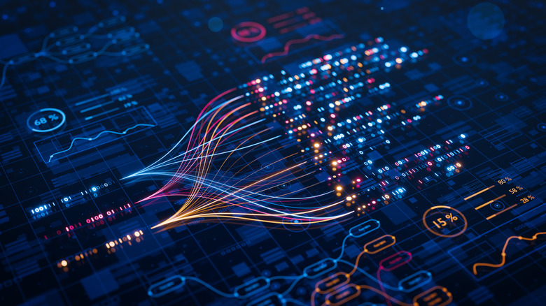 Graphic representation of data streams