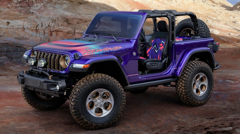 The Jeep Rewind concept vehicle as seen at the 2025 Easter Jeep Safari.