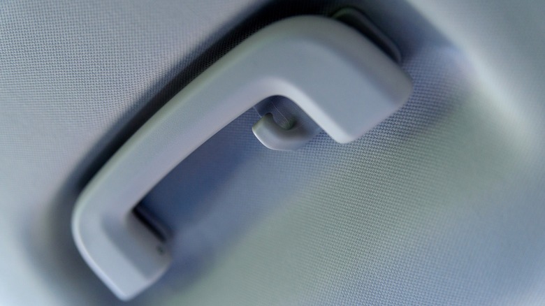 Car grab handle and hook