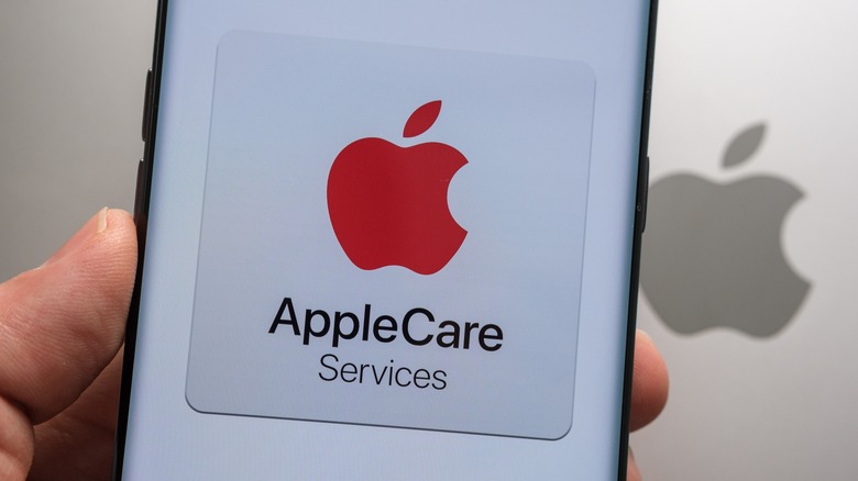 applecare logo on iphone