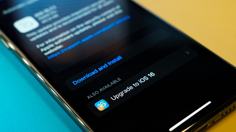 ios 16 update screen