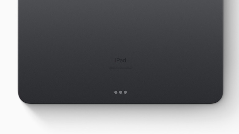 Back view of an iPad