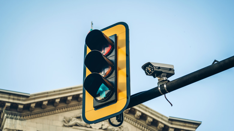 Traffic light with camera