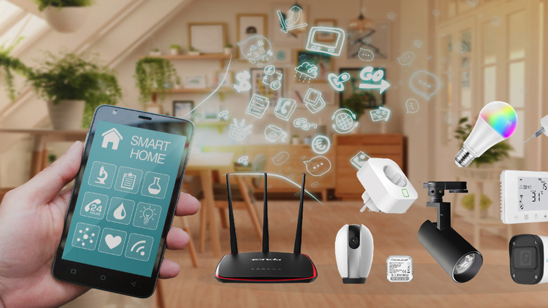 Smart home app controlling Tuya-powered devices