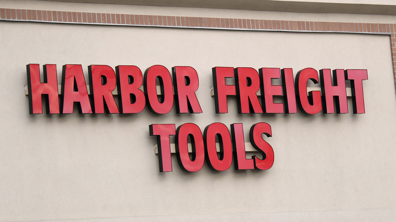 A Harbor Freight Tools Sign