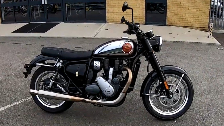 BSA Gold Star in a car park