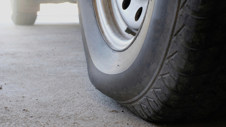 Bulge in tire sidewall