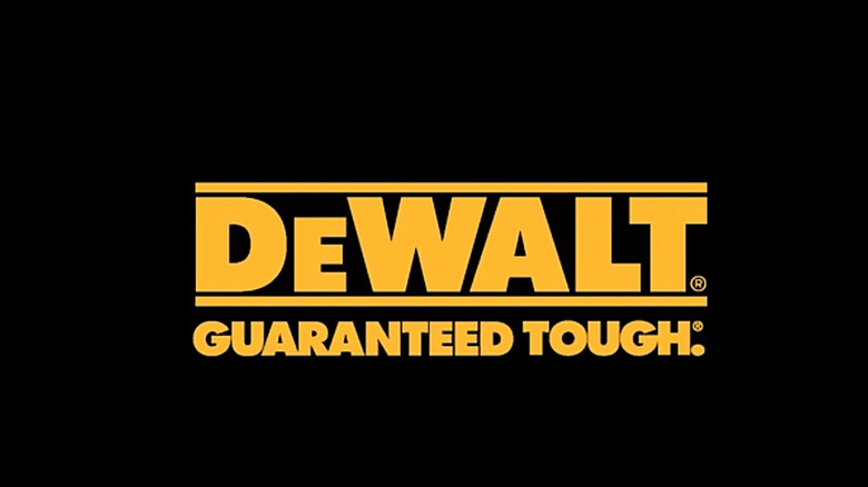 DeWalt  Tools logo set against black background